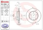 Bremsscheibe BREMBO 09.5584.11