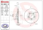 Bremsscheibe Vorderachse BREMBO 09.5632.10