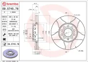 Bremsscheibe BREMBO 09.5745.76