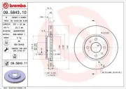 Bremsscheibe BREMBO 09.5843.11