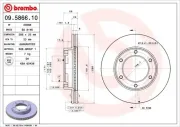 Bremsscheibe Vorderachse BREMBO 09.5866.10