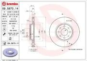 Bremsscheibe BREMBO 09.5870.14