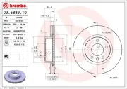 Bremsscheibe Vorderachse BREMBO 09.5889.10