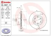 Bremsscheibe Vorderachse BREMBO 09.5957.10