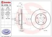 Bremsscheibe BREMBO 09.6706.10