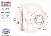 Bremsscheibe Vorderachse BREMBO 09.6710.10