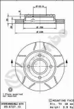 Bremsscheibe BREMBO 09.6727.77