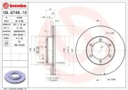 Bremsscheibe Vorderachse BREMBO 09.6746.10