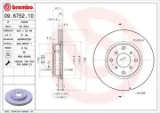 Bremsscheibe BREMBO 09.6752.10