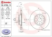 Bremsscheibe BREMBO 09.6769.10