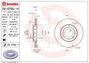 Bremsscheibe BREMBO 09.6799.11