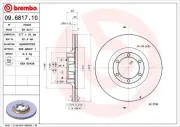 Bremsscheibe BREMBO 09.6817.10