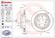 Bremsscheibe BREMBO 09.6841.11