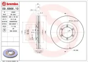 Bremsscheibe BREMBO 09.6866.10