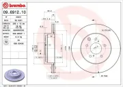 Bremsscheibe BREMBO 09.6912.10