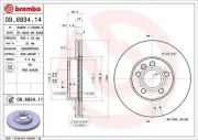 Bremsscheibe Vorderachse BREMBO 09.6934.11