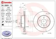 Bremsscheibe BREMBO 09.6983.10