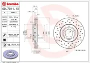 Bremsscheibe Vorderachse BREMBO 09.7011.1X