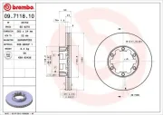 Bremsscheibe BREMBO 09.7118.10