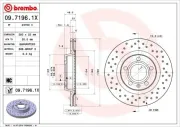 Bremsscheibe BREMBO 09.7196.1X