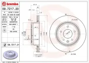 Bremsscheibe Hinterachse BREMBO 09.7217.21