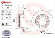 Bremsscheibe BREMBO 09.7263.30