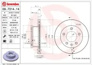Bremsscheibe Vorderachse BREMBO 09.7314.14