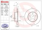 Bremsscheibe Vorderachse BREMBO 09.7652.10