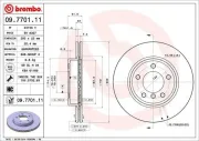 Bremsscheibe BREMBO 09.7701.11