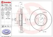 Bremsscheibe BREMBO 09.7731.11