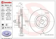 Bremsscheibe Vorderachse BREMBO 09.7812.21