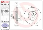 Bremsscheibe Vorderachse BREMBO 09.7931.11