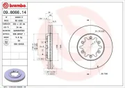 Bremsscheibe Vorderachse BREMBO 09.8066.14