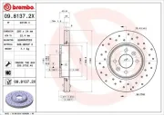 Bremsscheibe BREMBO 09.8137.2X