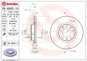 Bremsscheibe BREMBO 09.8303.11