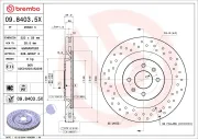 Bremsscheibe Vorderachse BREMBO 09.8403.5X