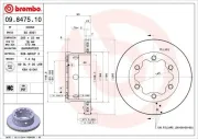 Bremsscheibe BREMBO 09.8475.10