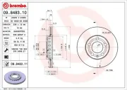 Bremsscheibe BREMBO 09.8483.10