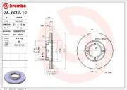 Bremsscheibe Vorderachse BREMBO 09.8632.10