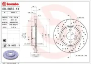 Bremsscheibe Vorderachse BREMBO 09.8655.1X