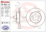 Bremsscheibe Vorderachse BREMBO 09.8852.11