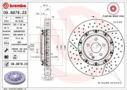 Bremsscheibe Vorderachse BREMBO 09.8878.23