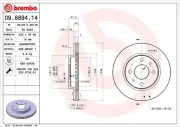 Bremsscheibe Vorderachse BREMBO 09.8894.14