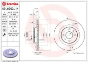 Bremsscheibe BREMBO 09.8903.14