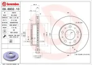 Bremsscheibe BREMBO 09.8932.10