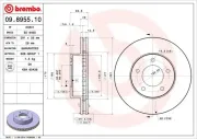 Bremsscheibe BREMBO 09.8955.10