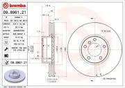 Bremsscheibe Vorderachse BREMBO 09.8961.21