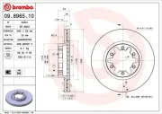 Bremsscheibe BREMBO 09.8965.10