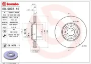 Bremsscheibe BREMBO 09.9078.11