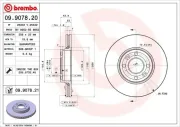 Bremsscheibe BREMBO 09.9078.21